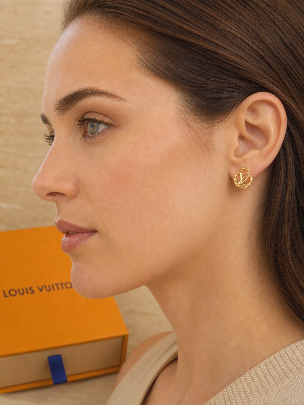 Louis Vuitton Signature Earrings Style 3 | New with Box - Picture 8 of 9